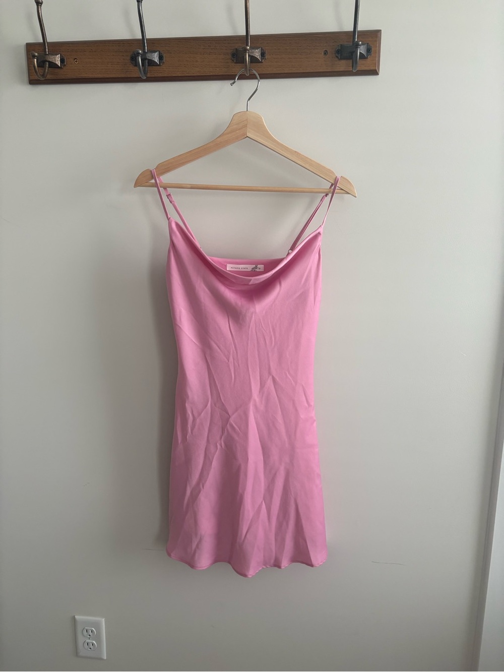 Altar'd State Pink Slip Mini Dress